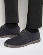 Dead Vintage Desert Shoes Navy Suede - Blue