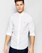 Tommy Hilfiger Poplin Shirt With Stretch In Slim Fit In White - White