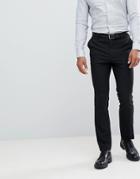 New Look Slim Smart Pants In Black - Black