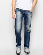 Diesel Jeans Larkee 849a Straight Fit Mid Vintage Wash - Mid Vintage