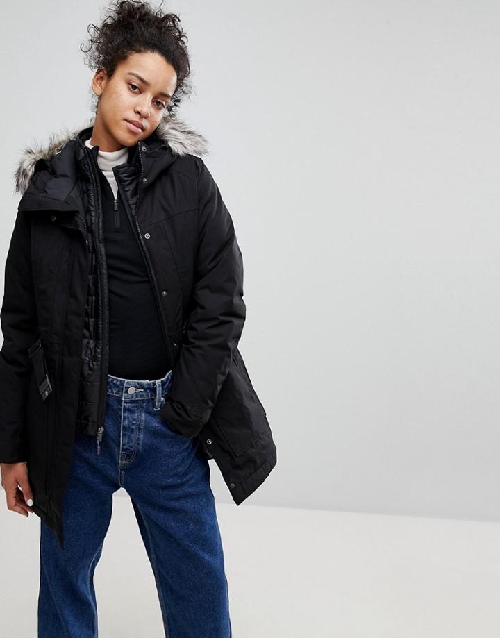 The North Face Brooklin Parka In Black - Black