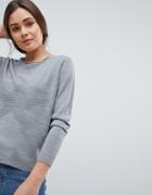 Jdy Stardust Lightweight Knit Sweater - Gray