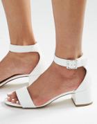 New Look Block Heel Sandal - White