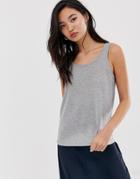 Noisy May Scoop Back Tank-gray