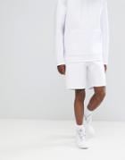 Asos Design Two-piece Shorts In White Scuba - White