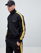 Ellesse Vinio 1/2 Zip Sweatshirt With Sleeve Stripe In Black - Black