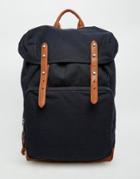 Asos Backpack With Contrast Straps - Blue