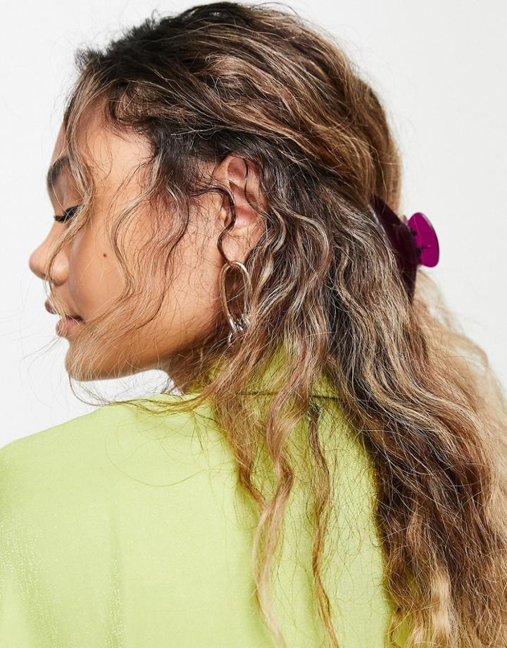 Weekday Claw Hairclip In Purple