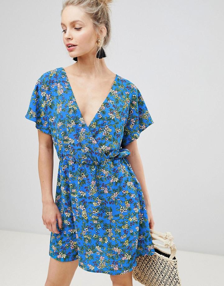 Jdy Floral Printed Tea Dress - Multi