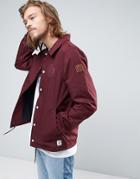 Element Murray Coach Jacket In Red - Red