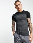 Avant Garde Flex T-shirt In Gray And Black