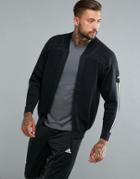 Adidas Training Icon Knit Bomber Jacket In Black B46993 - Black