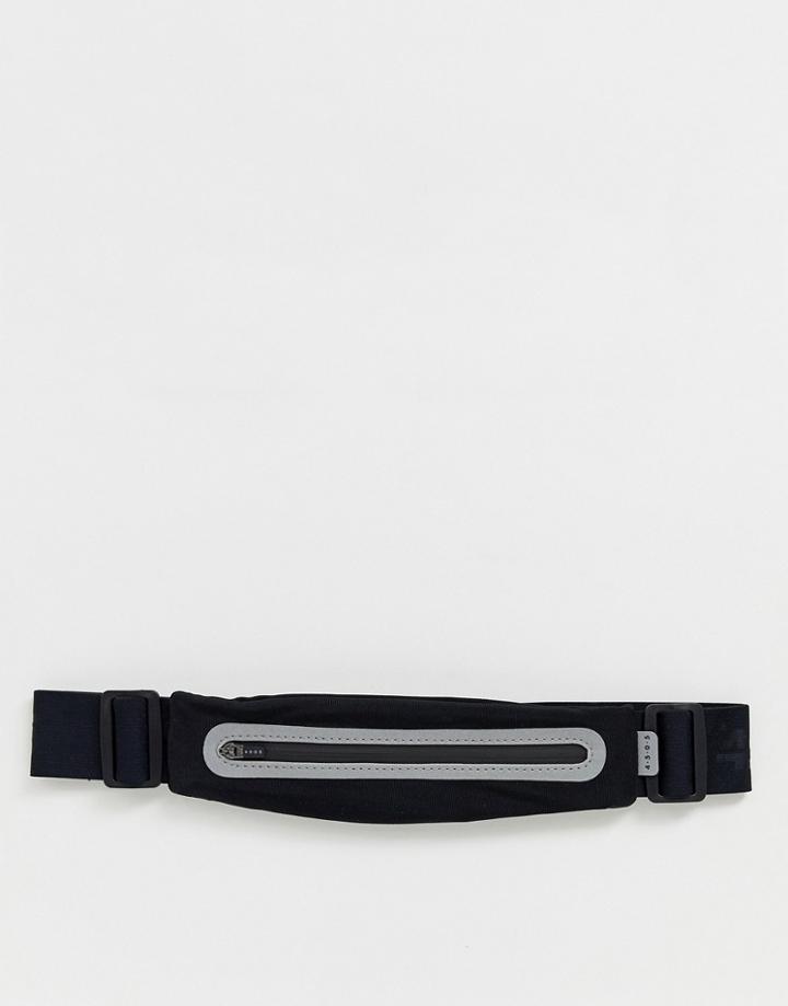 Asos 4505 Mini Running Belt In Stretch Fabric-black
