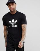 Adidas Originals Adicolor T-shirt With Trefoil Logo In Black Cw0709 - Black