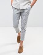 Jack & Jones Premium Slim Smart Pant With Turn Up - Gray
