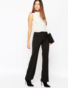 Warehouse Skinny Flared Pant - Black