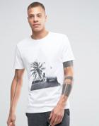 Selected Printed T-shirt - White