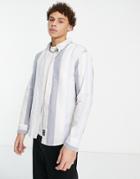 Hollister 90's Smart Stripe Shirt In Blue