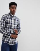 Selected Homme Slim Checked Shirt - Navy