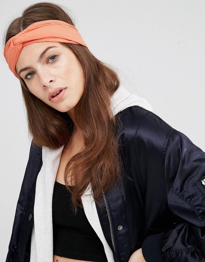 Asos Twist Cord Soft Hair Turban - Pink
