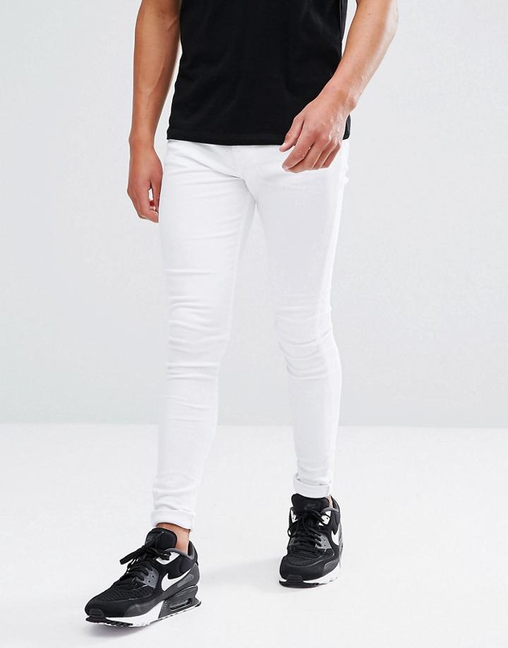 Brooklyn Supply Co Muscle Fit Jean Off White - White