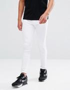 Brooklyn Supply Co Muscle Fit Jean Off White - White