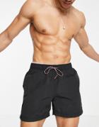 Tommy Hilfiger Swim Shorts With Logo Waistband In Black