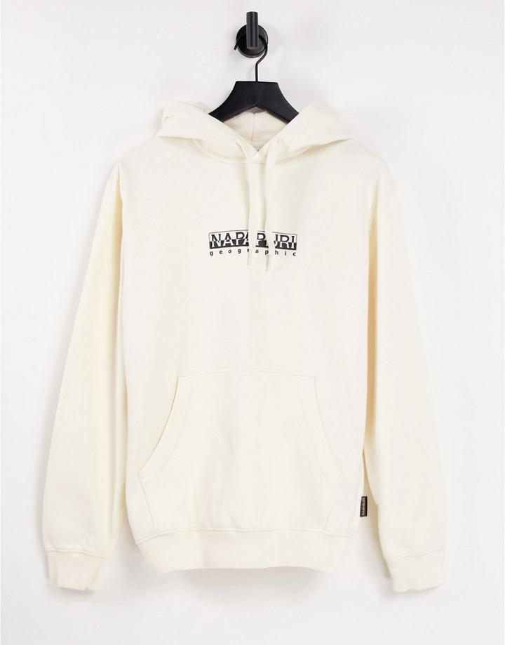 Napapijri Box Hoodie In Off White
