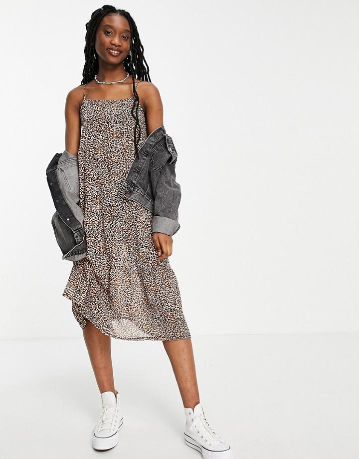 Influence Maxi Dress In Leopard-brown