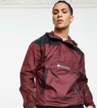 Columbia Challenger Windbreaker Jacket In Burgundy Exclusive At Asos-red