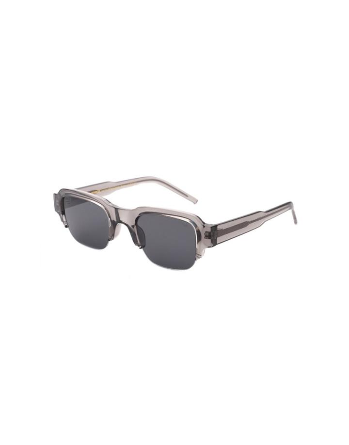 A.kjaerbede Hold Square Sunglasses In Gray Transparent