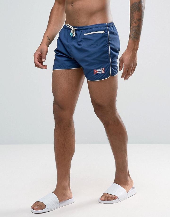 Oiler & Boiler East Hampton Swim Shorts In Navy - Navy