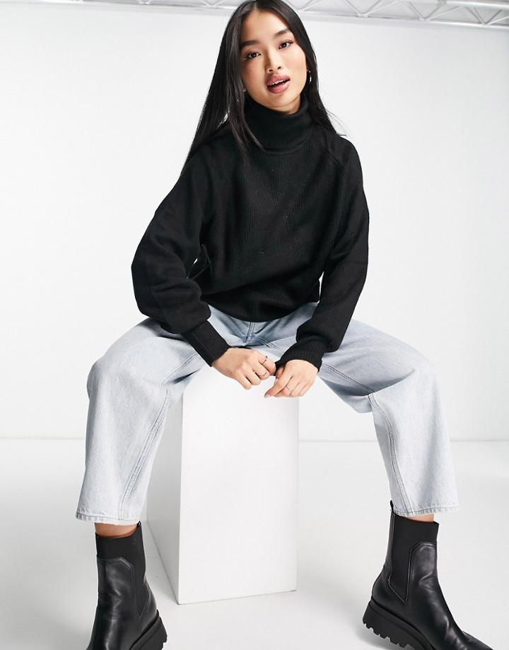 Urban Bliss High Neck Sweater In Black