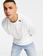 Asos Unrvlld Spply Oversized T-shirt With Logo Print In White