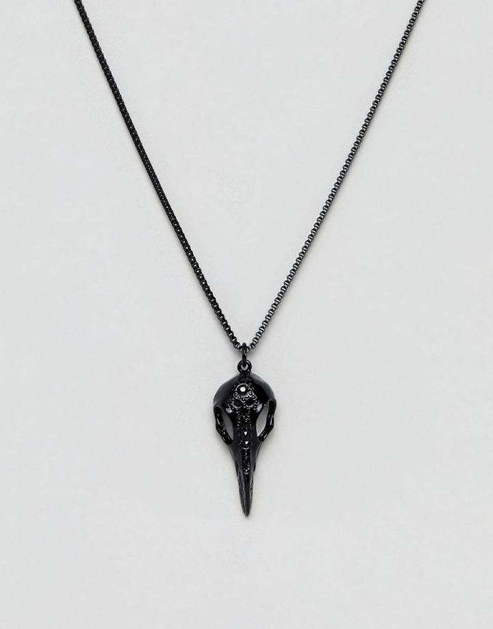 Designb Pendant Necklace In Black - Black