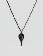 Designb Pendant Necklace In Black - Black
