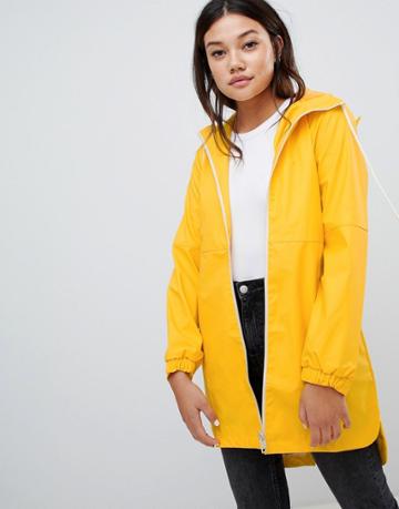 Blfd Solid Fisherman Rain Parka - Yellow