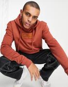 Karl Kani Small Signature Box Washed Hoodie In Orange