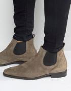 Kg Kurt Geiger Lawson Suede Chelsea Boots - Gray