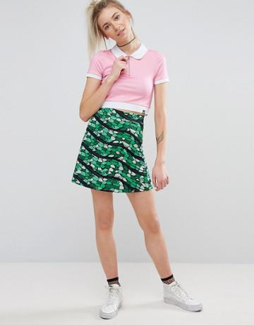 Illustrated People Snake Sequin Skirt - Green