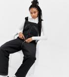 Collusion Nylon Tech Zip Pocket Overalls - Black
