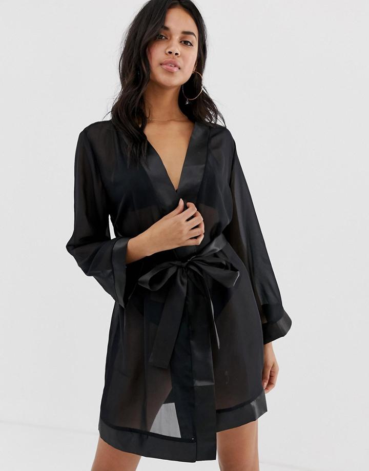 Bluebella Belted Kimono In Black