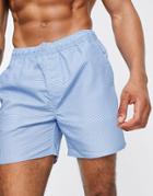 French Connection Mini Dot Swim Shorts In Sky And Marine-multi