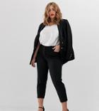 Simply Be Tapered Pants In Black - Black