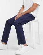 Selected Homme Suit Pants Slim Fit Navy Plaid