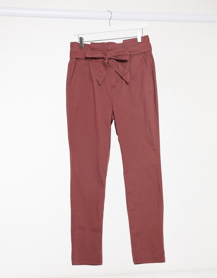 Vero Moda Tie-waist Pants In Sand-neutral