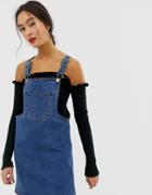 Only Denim Overall Mini Dress - Navy