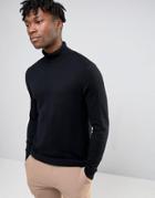 Burton Menswear Roll Neck Sweater - Black