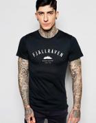 Fjallraven T-shirt With Trekking Equipment Logo Print In Navy - Dark Navy