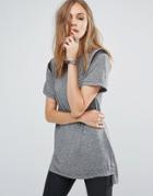 Uncivilised Willow Oversized T-shirt - Gray